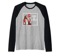 Divertido Adulto Jesucristo Stop God Be Nice Iglesia Cristiano Camiseta Manga Raglan
