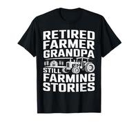 Divertido Agricultor Jubilado Abuelo Todavía Historias De Agricultura Tractor Camiseta