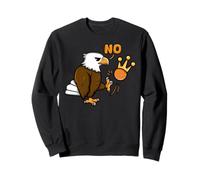 Divertido Águila Pateando Corona No Reyes América Protesta Sudadera