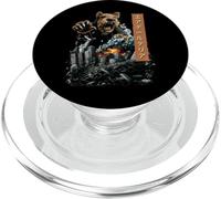 Divertido Airedale Terrier Perro Kaiju Monstruo Japonés PopSockets PopGrip para MagSafe