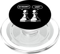 Divertido Ajedrez Gráfico Peón Juego de Palabras En Passant Chess Joke Lover PopSockets PopGrip para MagSafe