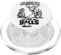 Divertido Alce de Golf a Medida Que envejezco, Broma de Humor PopSockets PopGrip para MagSafe