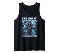 Divertido Alfa Lobo Meme Parpadea Si Me Quieres Bootleg Camiseta sin Mangas