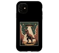 Divertido Alien Abduction OVNI Dinosaurio Broma Mujeres Hombres Sarcástico Carcasa para iPhone 11