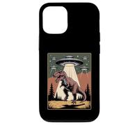 Divertido Alien Abduction OVNI Dinosaurio Broma Mujeres Hombres Sarcástico Carcasa para iPhone 12/12 Pro