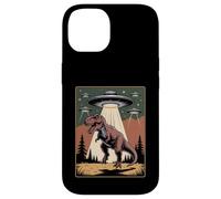 Divertido Alien Abduction OVNI Dinosaurio Broma Mujeres Hombres Sarcástico Carcasa para iPhone 14