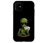 Divertido Alien Casino Poker Jugador Jugador Apuestas Carcasa para iPhone 11