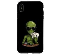 Divertido Alien Casino Poker Jugador Jugador Apuestas Carcasa para iPhone XS MAX