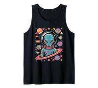 Divertido Alien Cosmic Aventura Planetas Sarcasmo Camiseta sin Mangas