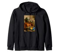 Divertido Alien Sofá Patata Ilustración UFO Arte Snack Lover Sudadera con Capucha