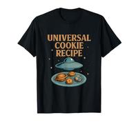 Divertido Alien UFO Universal Cookie Receta Diseño Espacio Camiseta