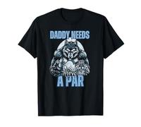 Divertido Alpha Wolf Daddy Necesita Un Par Meme Cringe Disc Golf Camiseta