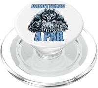Divertido Alpha Wolf Daddy Necesita Un Par Meme Cringe Disc Golf PopSockets PopGrip para MagSafe