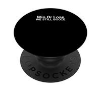 Divertido amante de beber cerveza gana o pierde todavía alcohol PopSockets PopGrip Adhesivo