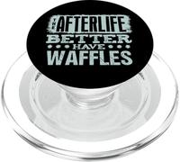 Divertido Amante De Gofres Desayuno Comida Humor Brunch Fans PopSockets PopGrip para MagSafe