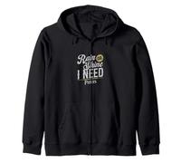 Divertido amante de la pizza Rain or Shine I Need Pizzas Art Sudadera con Capucha