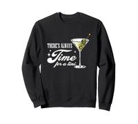 Divertido Amante de los cócteles Martini Siempre Hay Tiempo para un Tini Sudadera