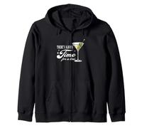 Divertido Amante de los cócteles Martini Siempre Hay Tiempo para un Tini Sudadera con Capucha