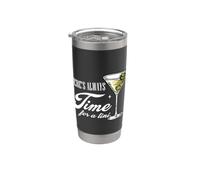 Divertido amante de los cócteles Martini siempre hay tiempo para un Tini Vaso térmico de acero inoxidable de doble pared