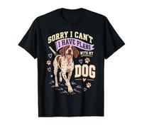 Divertido Amante de los Perros Lo Siento, no Puedo Tener Planes con mi Perro Camiseta gráfica económica