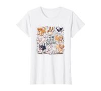 Divertido Amante de los Perros Presente It Was Me I Let The Dogs out Joke Camiseta gráfica económica, Mujer, Blanco, XS