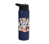 Divertido amante de los perros presente It was Me I let the Dogs Out Joke Stainless Steel Insulated Water Bottle
