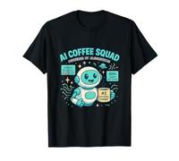 Divertido Amante del café Robot para programadores y fanáticos de la IA Camiseta