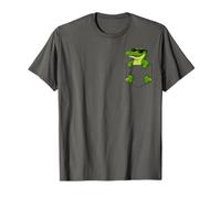 Divertido Amante del cocodrilo Mascota Lindo cocodrilo de Florida en un Bolsillo Camiseta