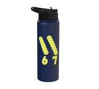 Divertido amante del pickleball 6 7 meme pickleballs Gen Alpha argot Stainless Steel Insulated Water Bottle