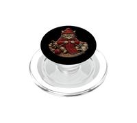 Divertido Amante del té y la tensión para Gatos tejedores PopSockets PopGrip para MagSafe