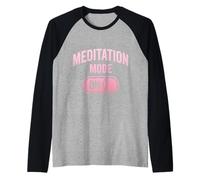 Divertido Amante Meditación Calma Mente Zen Humor Camiseta Manga Raglan
