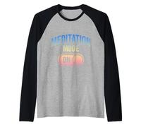 Divertido Amante Meditación Calma Mente Zen Humor Camiseta Manga Raglan