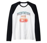 Divertido Amante Meditación Calma Mente Zen Humor Camiseta Manga Raglan