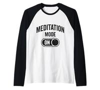 Divertido Amante Meditación Calma Mente Zen Humor Camiseta Manga Raglan