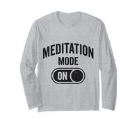 Divertido Amante Meditación Calma Mente Zen Humor Manga Larga