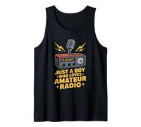 Divertido Amateur Radio Amante Boy Retro CB Equipo Camiseta sin Mangas