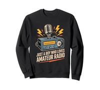 Divertido Amateur Radio Amante Boy Retro CB Equipo Sudadera