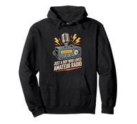 Divertido Amateur Radio Amante Boy Retro CB Equipo Sudadera con Capucha
