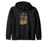 Divertido Amateur Radio Amante Boy Retro CB Equipo Sudadera con Capucha