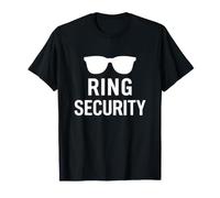 Divertido Anillo de ensayo de Boda con diseño de Portador de Anillo de Seguridad Camiseta
