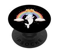 Divertido Animal Dab Dance Niños Hombres Mujeres Goldfish Narval Ballena PopSockets PopGrip Adhesivo