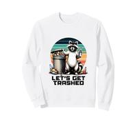 Divertido Animal de Fiesta para Beber, Mapache, de Let's Get Trashed Sudadera