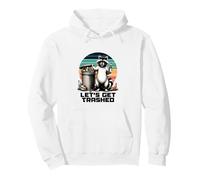 Divertido Animal de Fiesta para Beber, Mapache, de Let's Get Trashed Sudadera con Capucha