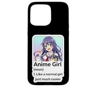 Divertido Anime Chica Definición como Normal Solo Mucho Más Fresco Arte Carcasa para iPhone 15 Pro MAX