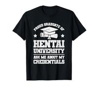 Divertido Anime Manga Otaku Hentai University Meme Camiseta