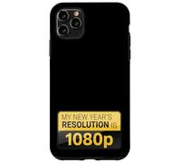 Divertido Año Nuevo Resolución Tecnología 1080p Video HD Humor Carcasa para iPhone 11 Pro MAX
