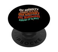 Divertido Ansiedad Nihilismo Filosofía Nihilista PopSockets PopGrip Adhesivo