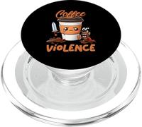 Divertido Antes del Café O Elegir-Violencia Meme Arte Gráfico PopSockets PopGrip para MagSafe