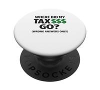 Divertido Anti Fraude Conversación Starter Broma Temporada de Impuestos Humor PopSockets PopGrip Adhesivo