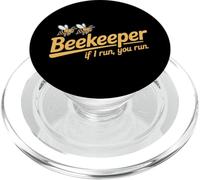 Divertido Apicultor Diciendo Que si te corro Corre Humor PopSockets PopGrip para MagSafe